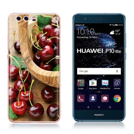 Huawei P10 Lite Skal med dessert motiv - Körsbär