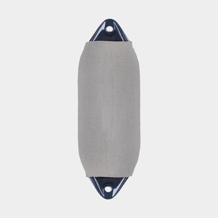 1852-Marine Fenderöverdrag Polyform F5 till 61x42,5cm grå i tjock stretchfrotté som skyddar mot skav och knarrande