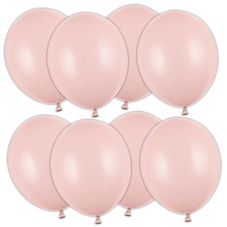Sterke Ballonger Støvrosa Pastell 12 cm 100-pakning