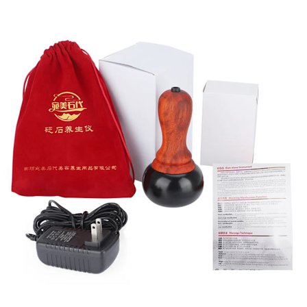 Elektrisk Hot Stone Gua Sha Nacke Rygg Kroppsmassager Varm Kompress Jade Värmande Moxibustion Muddring Meridian Massageverktyg