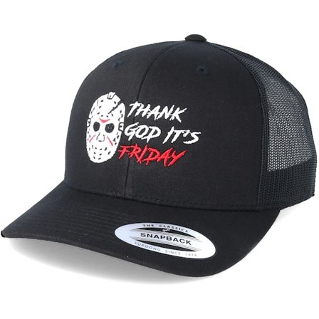 Scenes - Sort trucker Kasket - Friday Black Trucker @ Hatstore