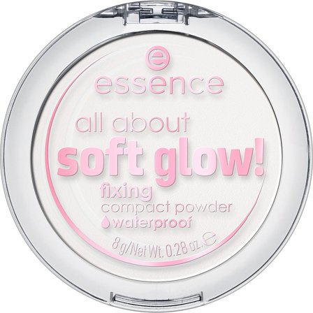 Essence All About Soft Glow! Fixing Compact Powder Waterproof, Makeup, Ansigt, Pudder