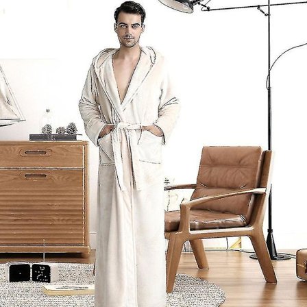 Kvinnor Män Vinter Plus Size Flanellrock Extra lång Huva Varm Morgonrock Lovers Tjock Kimono Badrock Man Morgonrock Robes