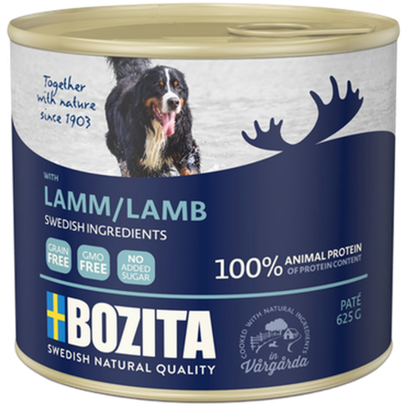 Bozita Hund - Naturals Lammepaté 625 g - Hund - Hundefôr & hundemat - Våtfôr & våtmat - ZOO.no