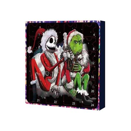 2024 Grønn Pelsmonster Grinch Julekalender med Blindboks L
