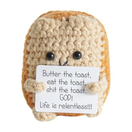 Liten tecknad virkad docka hängande nyckelring Ryggsäck hängande prydnad rekvisita Perfekt present till jul