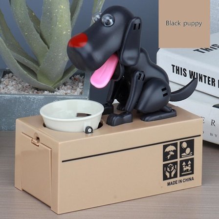 Sparegris, personlig sjov sparegris til voksne til børn, hund sparegris, der spiser mønter