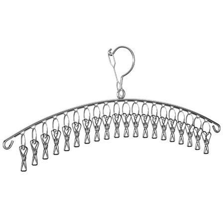 Kleshenger i rustfritt stål Oppbevaring Balkong Kleshenger