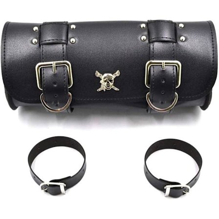 BJ Global Läder Sadelväska för Harley Davidson