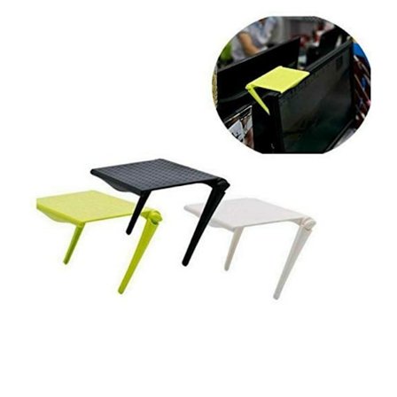 Tre kontorsdatormonitorer, multifunktionsförvaringsställ,