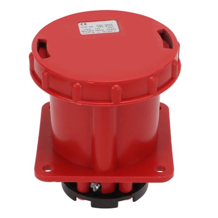 Industriellt 63A 4-stifts vattentätt uttag IP67 PP-skalkontakt 220V till 380V