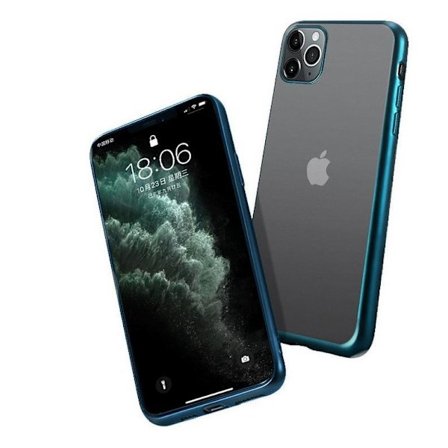 Forcell ELECTRO MATT hård silikon fodral för iphone 12 pro max grön