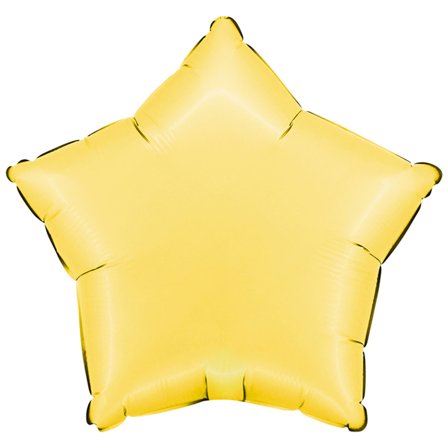 Folieballong Stjärna Satin Banana Yellow
