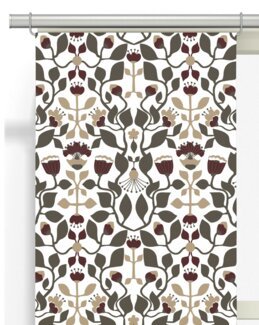 Paneeliverho Kukkaloisto 2 kpl beige