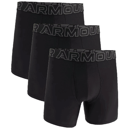 Under Armour UA Performance Tech Solid 6" 3-pack Black