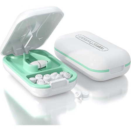 Pillekutter, Pilledeler Pillekutter for små store piller, Kutter vitaminer tabletter, Bærbar pen pilleknuser