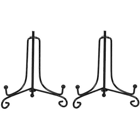 Metal Display Stand 6 Tommer Fotostativ, Billedrammestativ, 5-pak