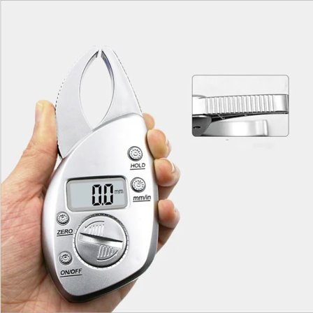 /EA/LCD Digital Kroppsfettmåler, Kroppsfettmåler for Måling av Hudfolder og Beregning av Kroppsfettprosent for Menn Kvinner