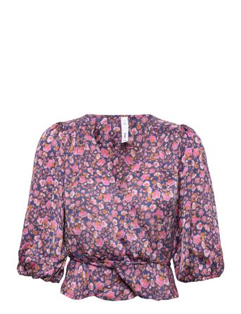 Cruise Blus Långärmad Multi/mönstrad Mango