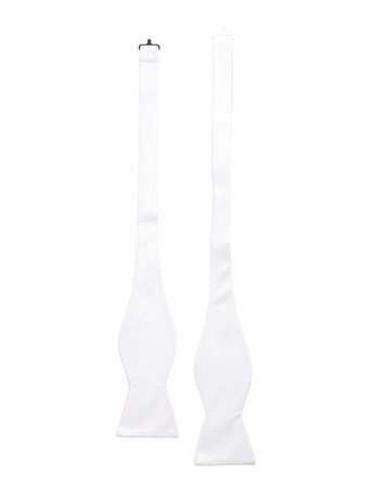 AN IVY | The White Self Tie Bow Tie | ONE SIZE