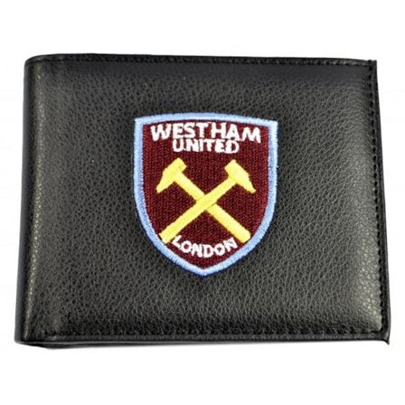 West Ham United FC Broderad Bi-Fold Plånbok One Size Svart