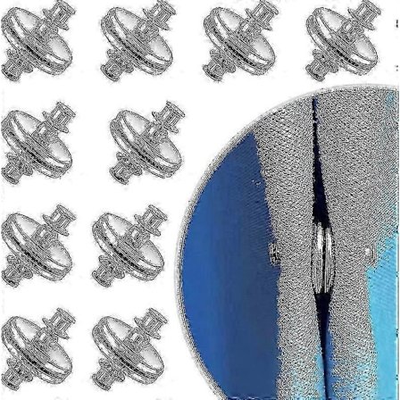 10 st Gardinknappar, förhindrar ljusläckage, snabb och enkel installation, avtagbar metalldesign, för gardiner, dukar, hantverk & mer - Säker, hållbar