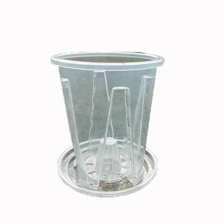 Gjennomsiktig Blomsterpotte Phalaenopsis Orkidé Pottet RUND-12CM