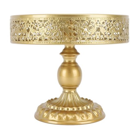 Gylden Dessert Stand Trappet Kakeholder Blondedesign Enkel Montering Rund Godteri Display Party