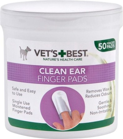 Vet's Best Clean Ear Finger Pads 50 pcs