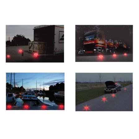 Proplus Varningspuckar Med 16 Led 2 St Orange Orange