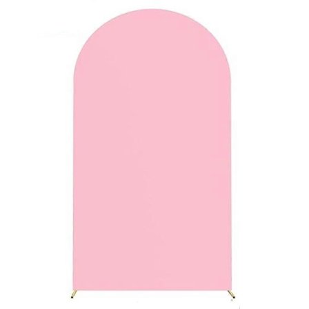 6FT 80x180cm U-Formad Bakgrund Båge Ramställning Elastiskt Skydd för Bröllopsceremoni Födelsedagsfest (LGL)