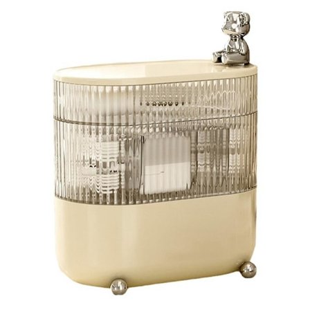 Roterbart smyckeskrin Flera lager Skrivbordsförvaringslåda för kosmetika Läppstift Kablar Smycken Makeup