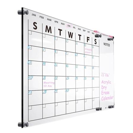 Akrylkalender Magnetisk akrylbrett Tørrtørkebrett