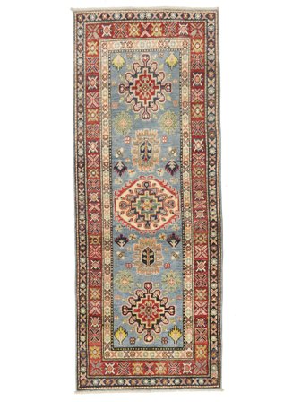 Noué À La Main Kazak Fine Tapis 80X205 De Laine Petit