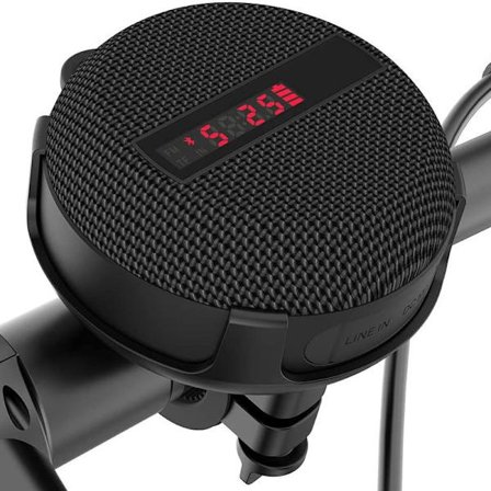 Sykkel Bluetooth-høyttaler, sykkelhastighet, batterinivå og