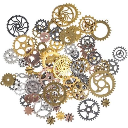 100g Steampunk Metall Tannhjul Steampunk Tannhjul Anheng for Smykkefremstilling