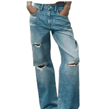 Slutsålda Zara jeans med slitningar