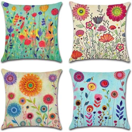 4 kpl koristetyynynp llisi 45x45cm