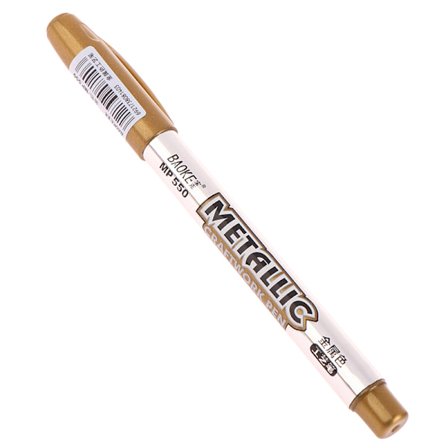 DIY Metallic Vattentät Permanent Paint Marker Pens Gold And Si