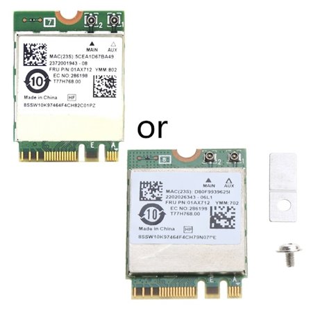 WIFI-KORT RTL8822BE 802.11AC 2.4G/5GHz 1200Mbps WiFi Bluetooth-kompatibel 4.0 M2-NGFF Trådlös Adapter 01AX712