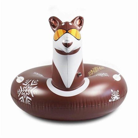 PVC Kuldebestandig og Slitesterkt Materiale Oppblåsbar Snøbrett Snømann Ski Ring Juleakebrett Ski