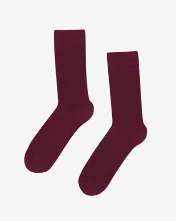 Classic Organic Sock - Oxblood Red