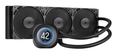 Corsair NAUTILUS 360 RS LCD Liquid CPU Cooler, Black