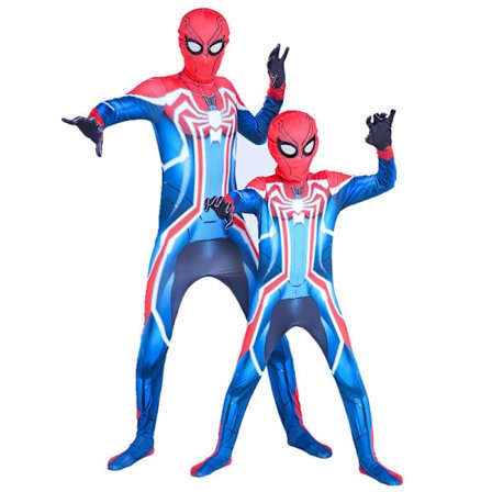 Spider-Man Cosplay-dräkt för barn och vuxna, 3-12 år