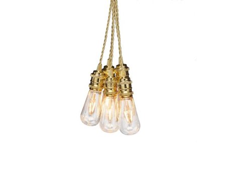 KONSTSMIDE Ljusslinga 8 amber LED E27 3,5m guld - Lyreco - Kontorsmöbler och inredning - Lampor och belysning - Ljusslingor