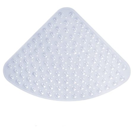 Kvadratisk dusj-/badematte, sklisikker, muggbestandig og maskinvaskbar