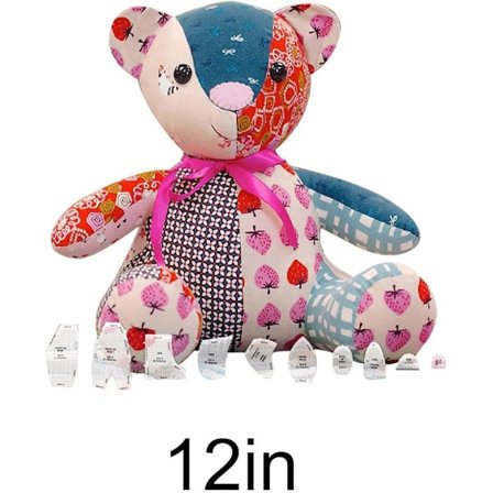 M-Emory Bjørn Mal Linjal - 30 cm Symønstre | Akryl Bjørn Mønstre med Instruksjoner for Håndverk og Symønstre