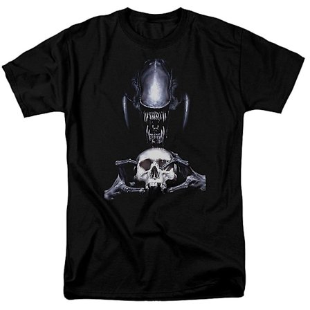 Human Skull Alien T-shirt