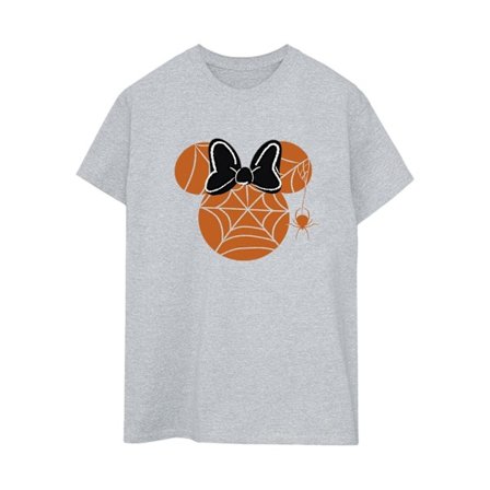 Minnie Mouse Dam/Dam Cobweb Boyfriend T-Shirt XL Sportgrå