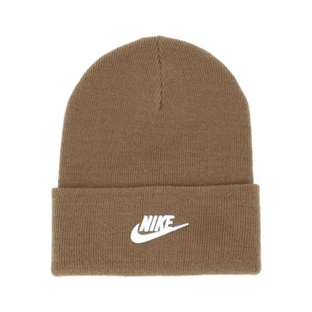 Nike - Brun cuff Beanie - Nk Peak Beanie Tc Futura F24 L Brown/White Cuff @ Hatstore